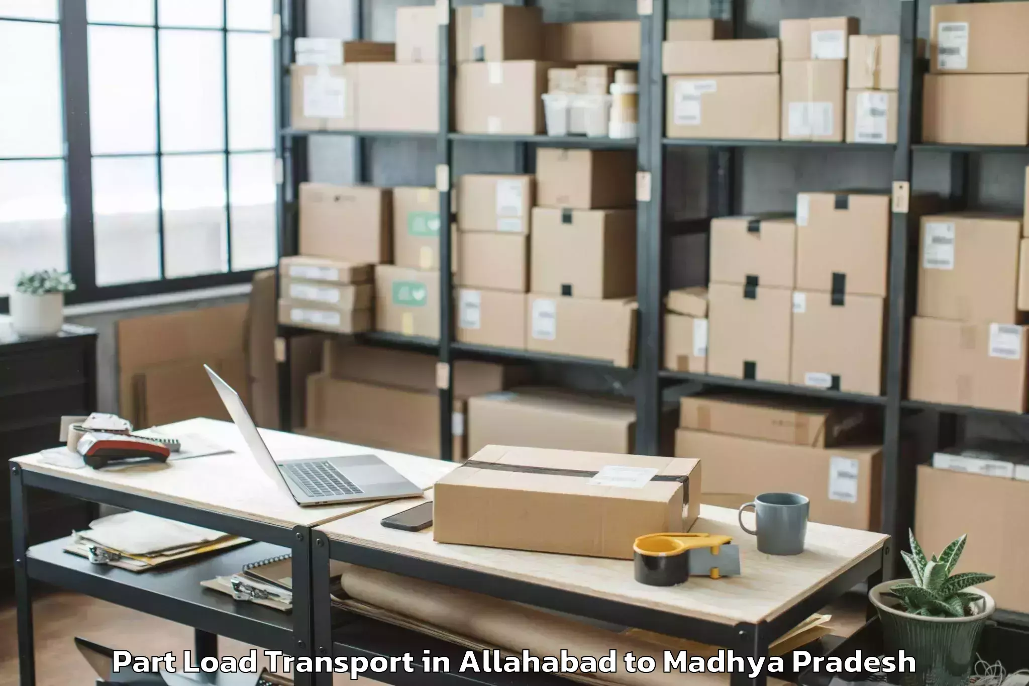 Affordable Allahabad to Nit Bhopal Part Load Transport